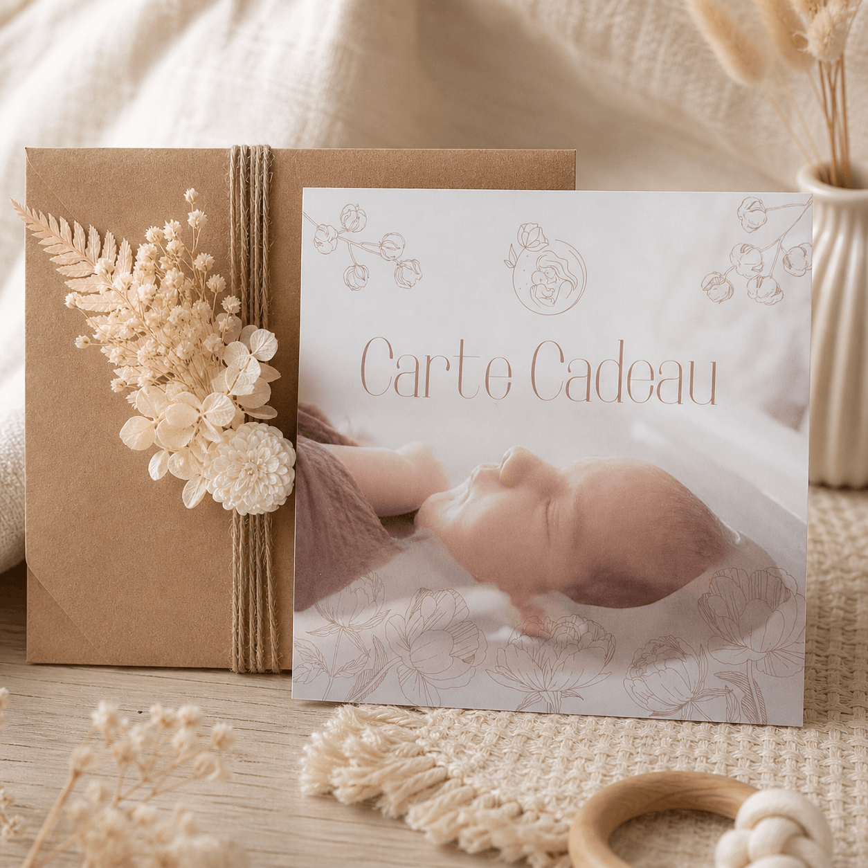 Carte cadeau Premier Sens — cadeau de naissance